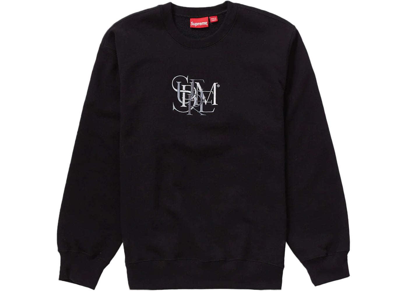 Supreme Overlap Crewneck Black