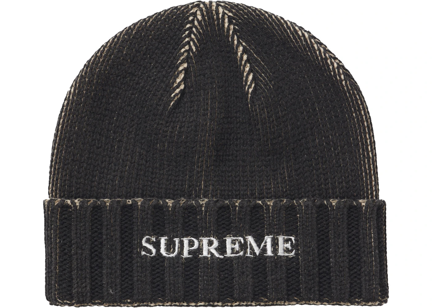 Supreme Overprint Beanie Black