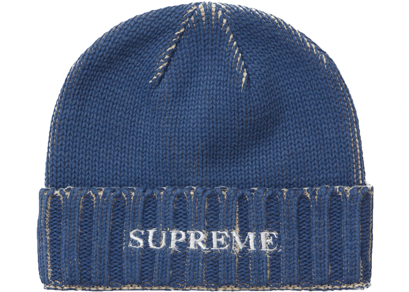 Supreme Overprint Beanie Blue