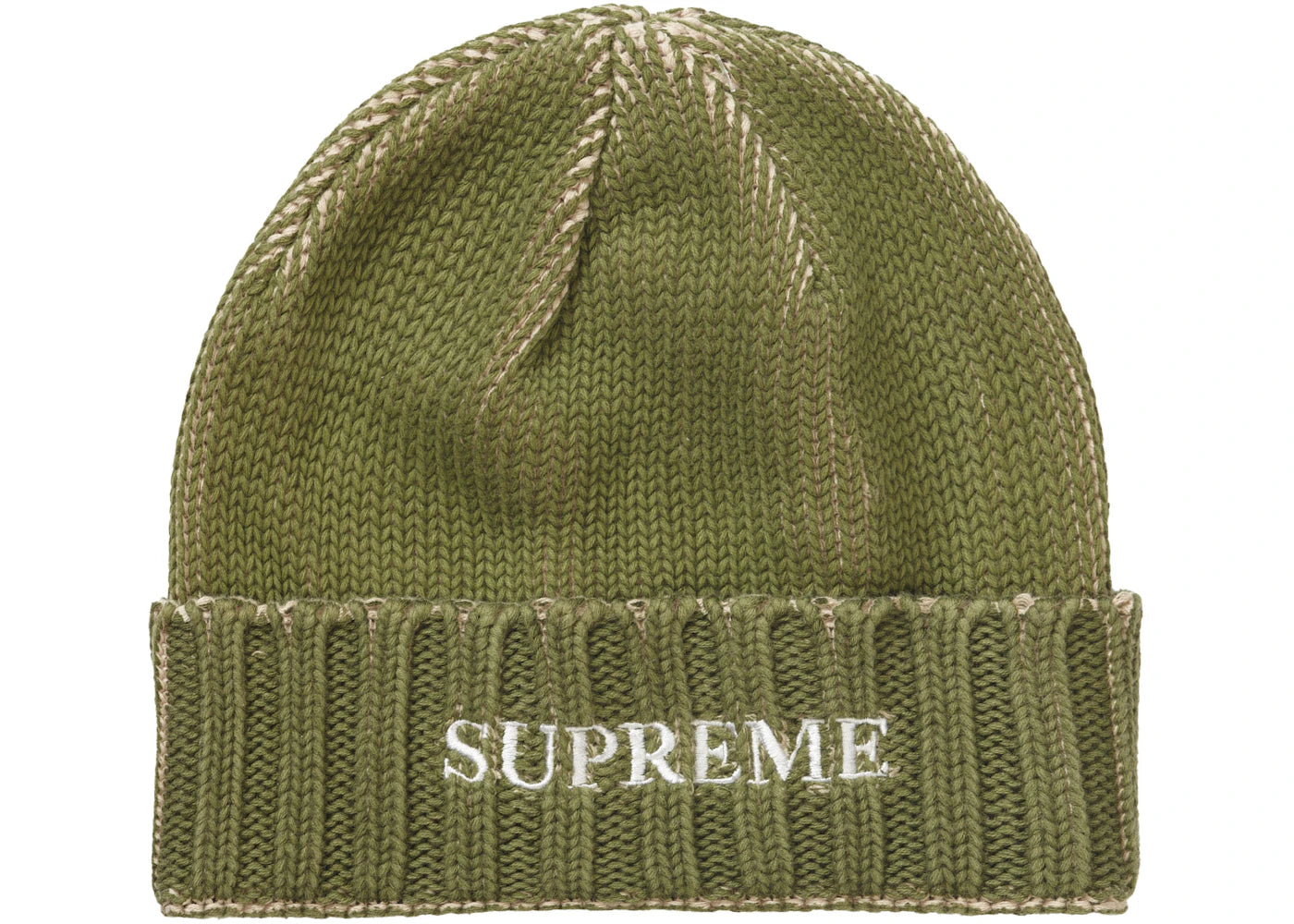 Supreme Overprint Beanie Olive