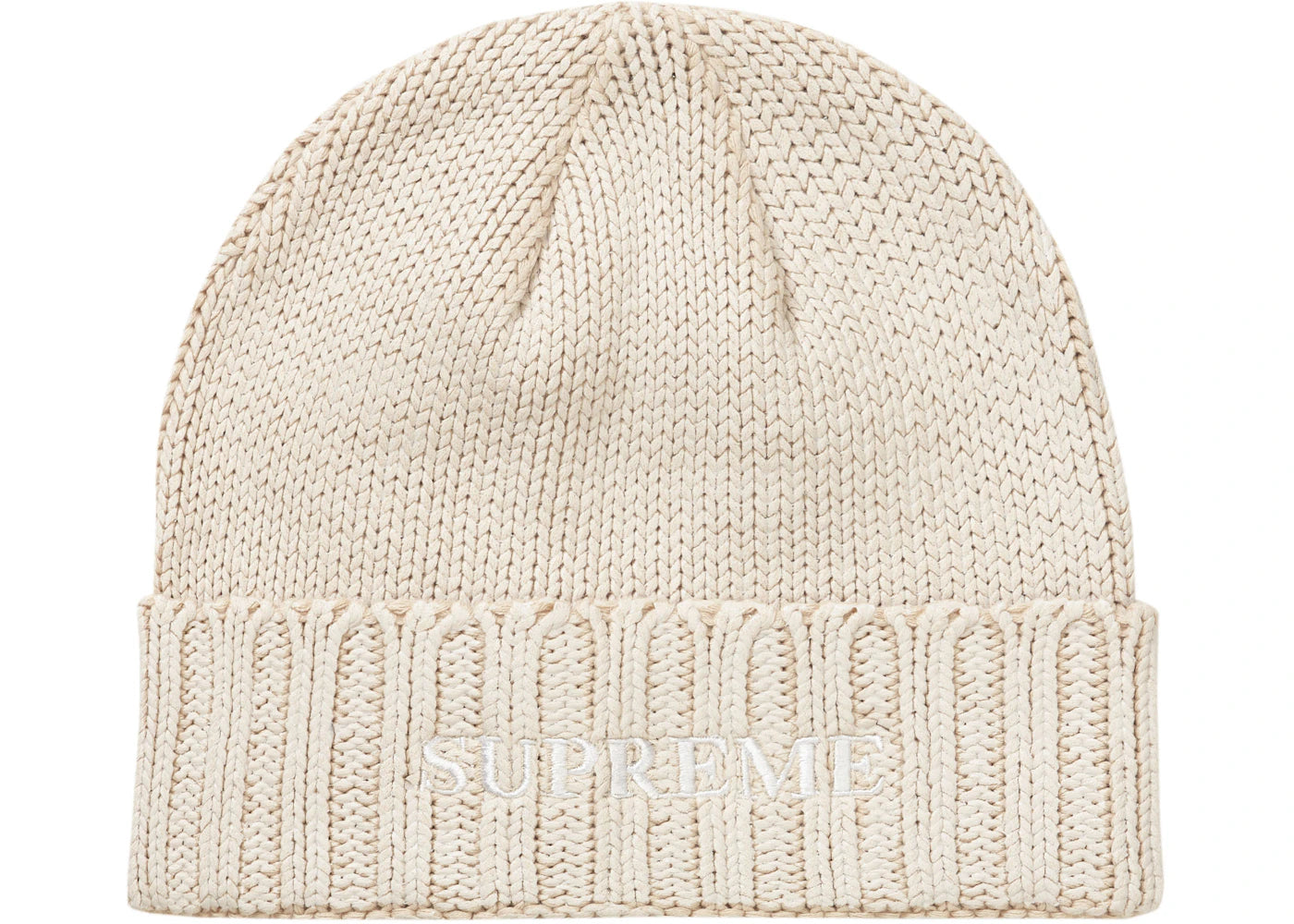 Supreme Overprint Beanie White