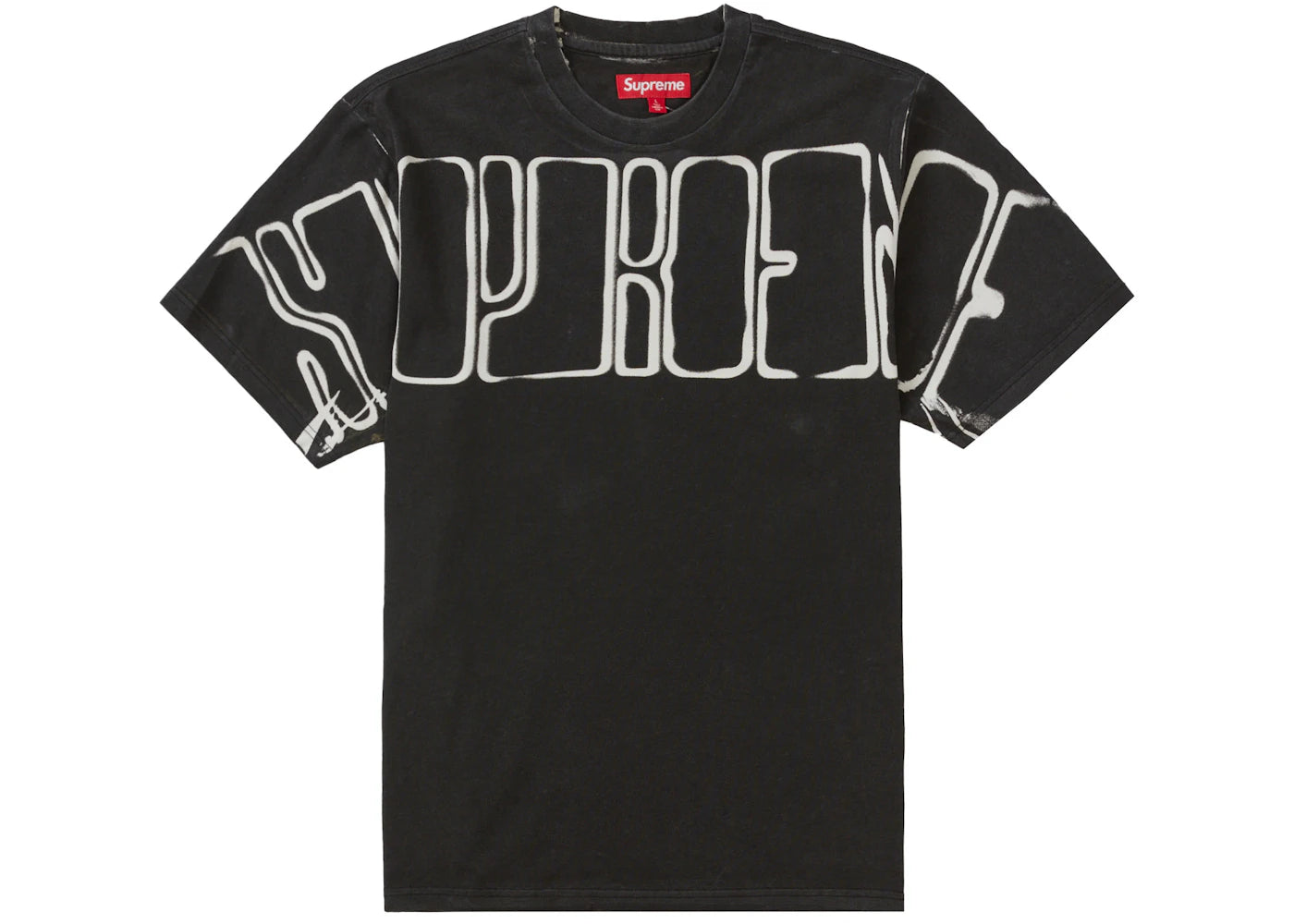 Supreme Overprint Knockout S/S Top Black