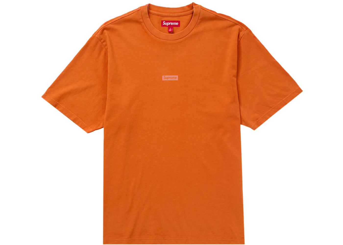 Supreme Overprint Small Box S/S Top Orange
