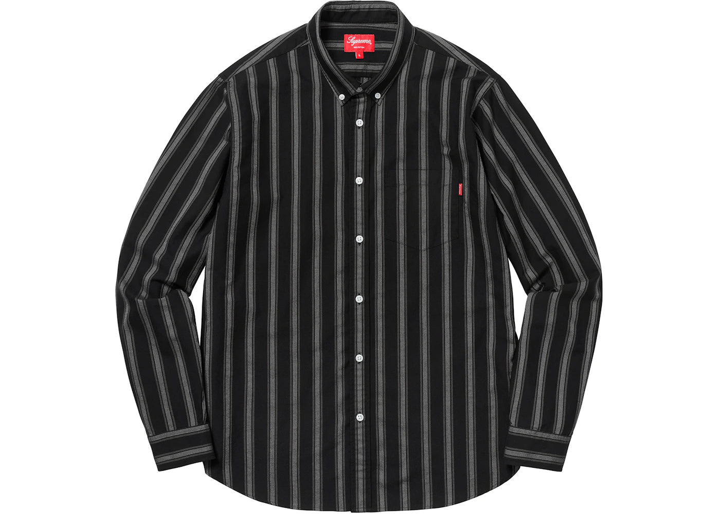 Supreme Oxford Shirt (FW18) Black Stripe