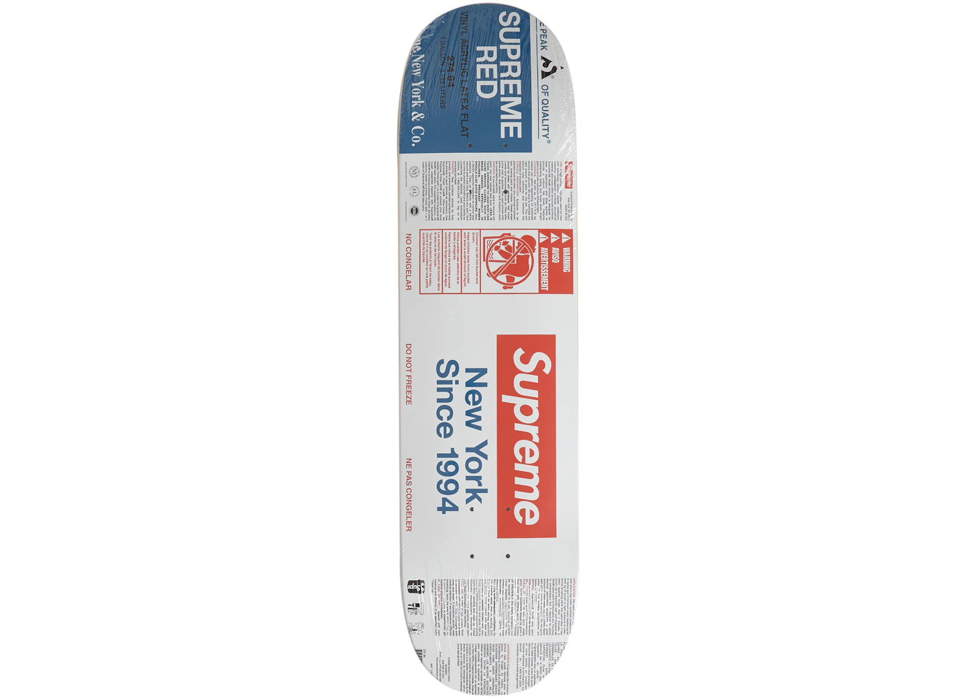 Supreme Paint Skateboard Deck White