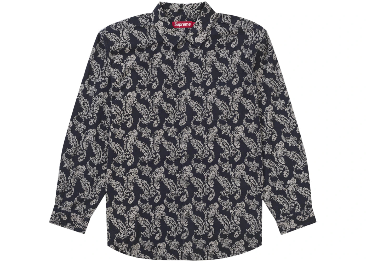 Supreme Paisley Flannel Shirt Black