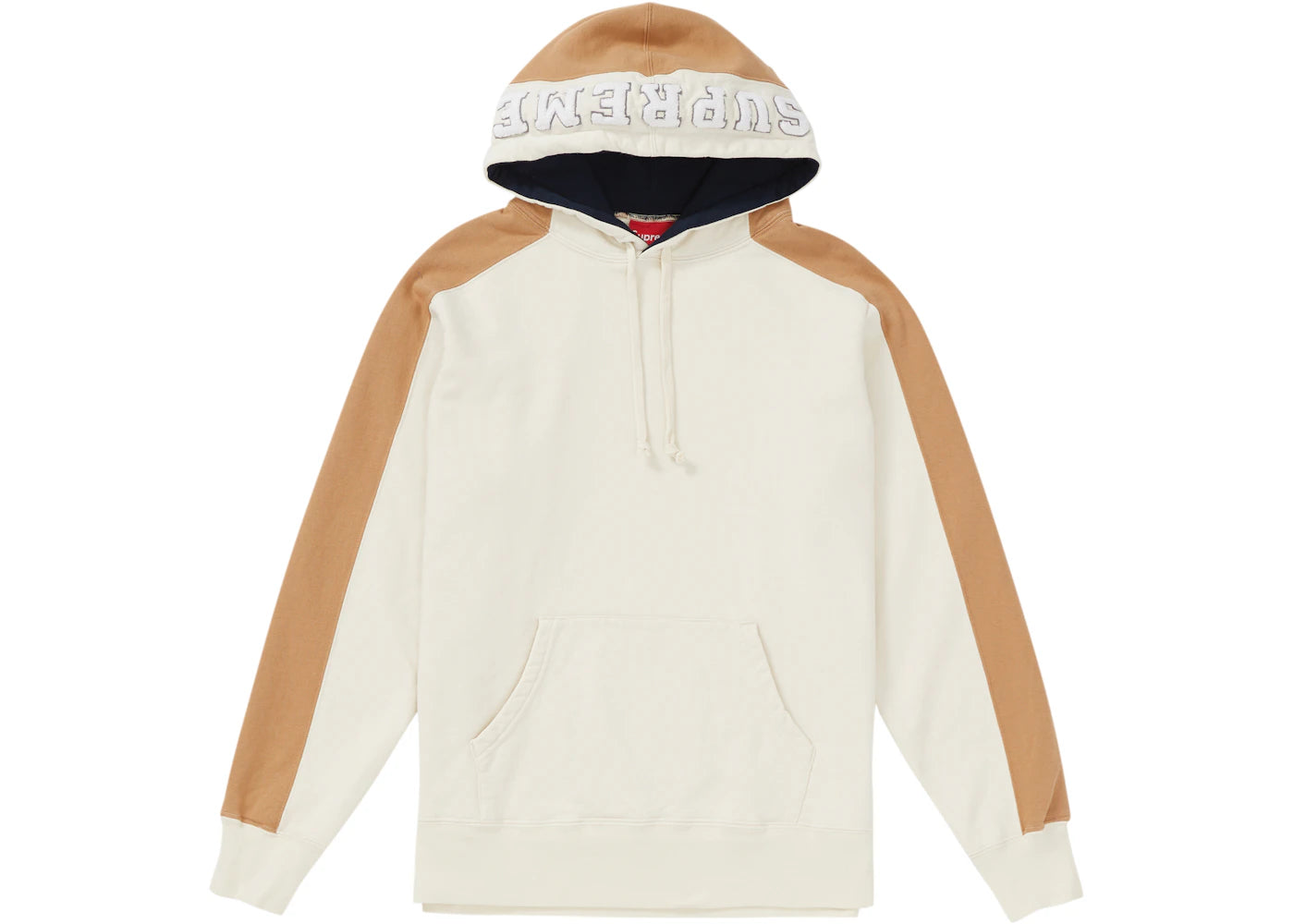 Supreme Paneled Hooded Sweatshirt Natural