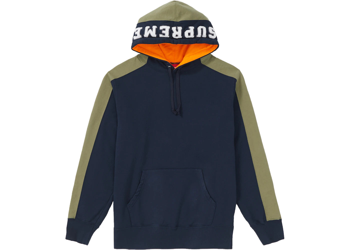 Supreme Paneled Hooded Sweatshirt Navy