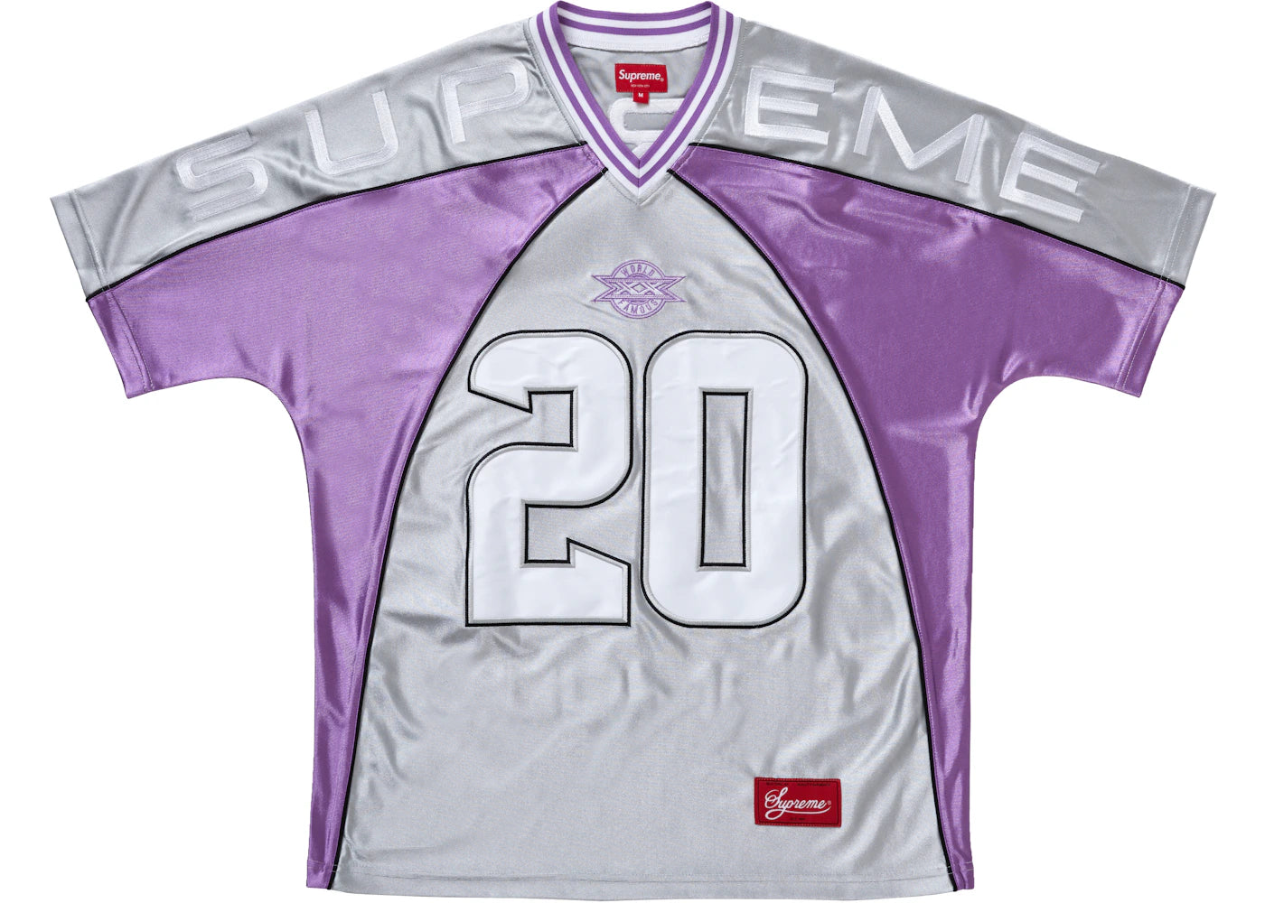 Supreme Paneled Jersey Silver