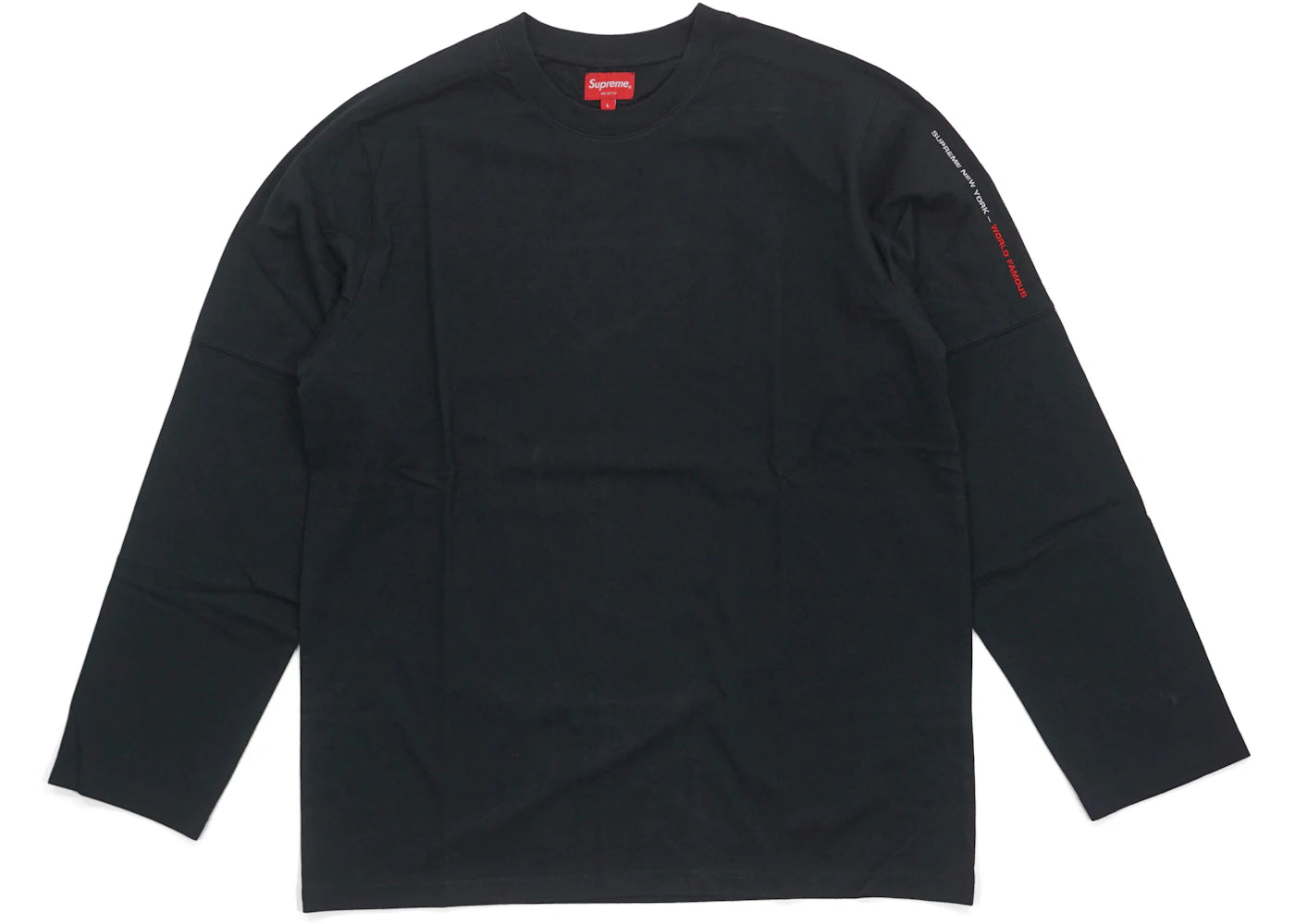 Supreme Paneled L/S Top Black