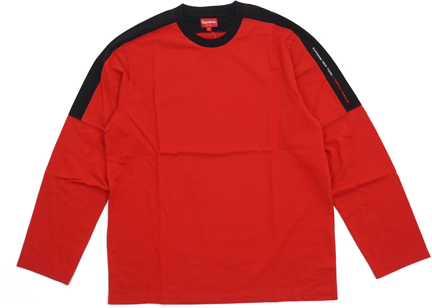 Supreme Paneled L/S Top Red