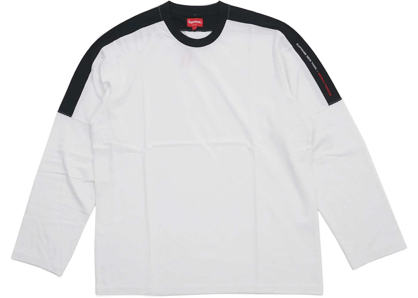 Supreme Paneled L/S Top White