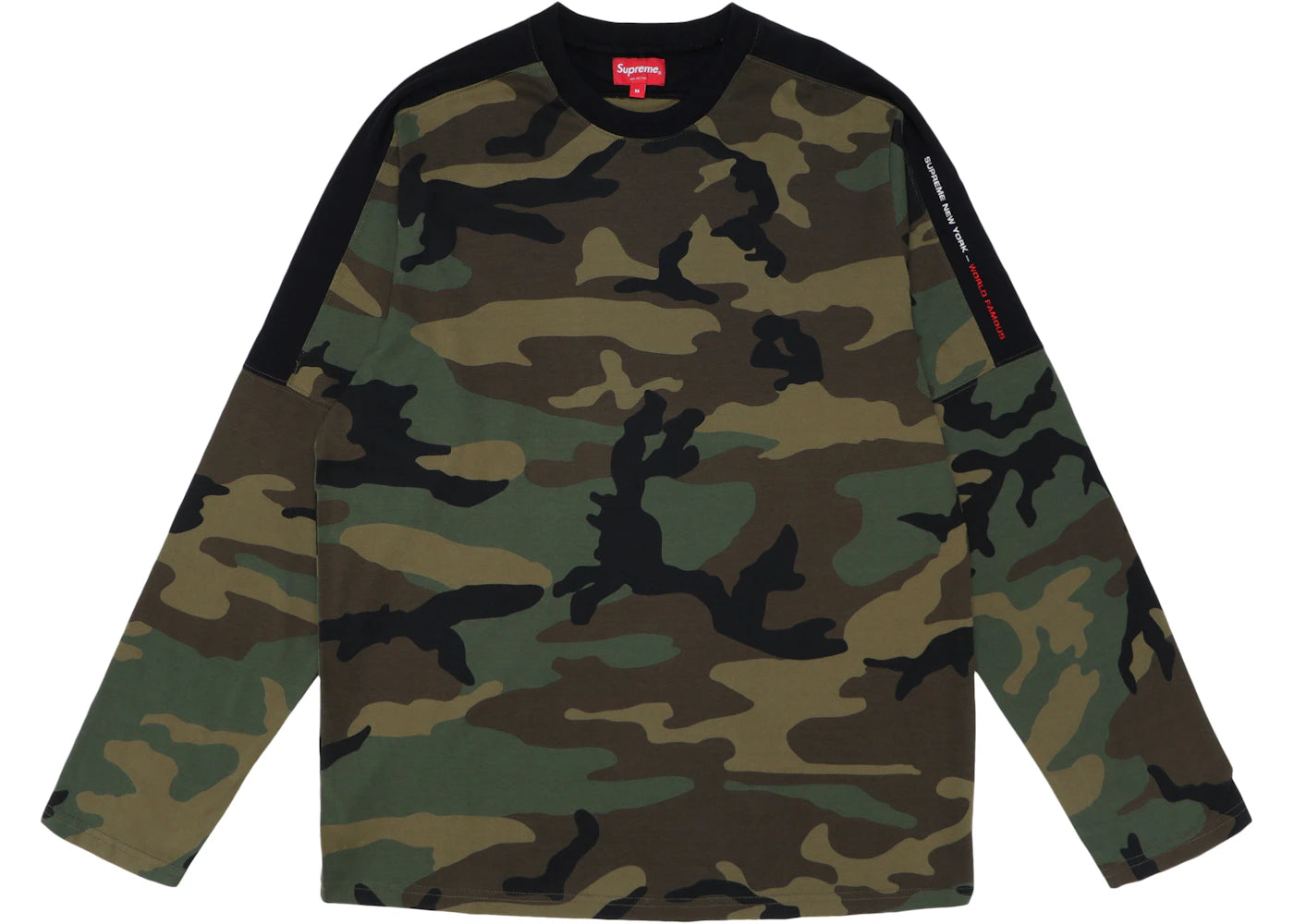 Supreme Paneled L/S Top Woodland Camo