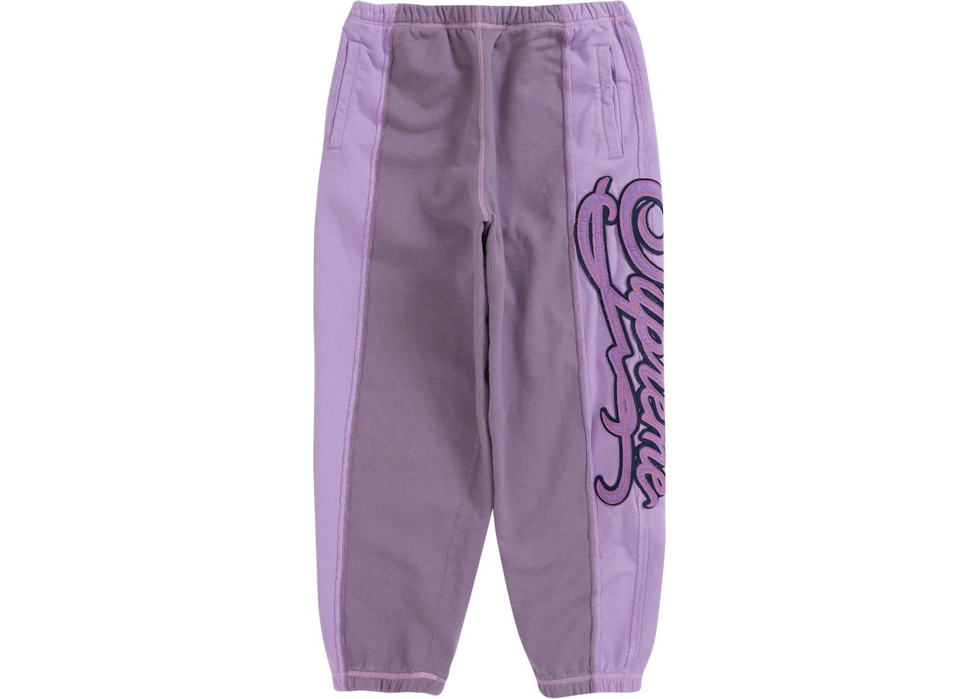 Supreme Paneled Script Sweatpant Dusty Purple