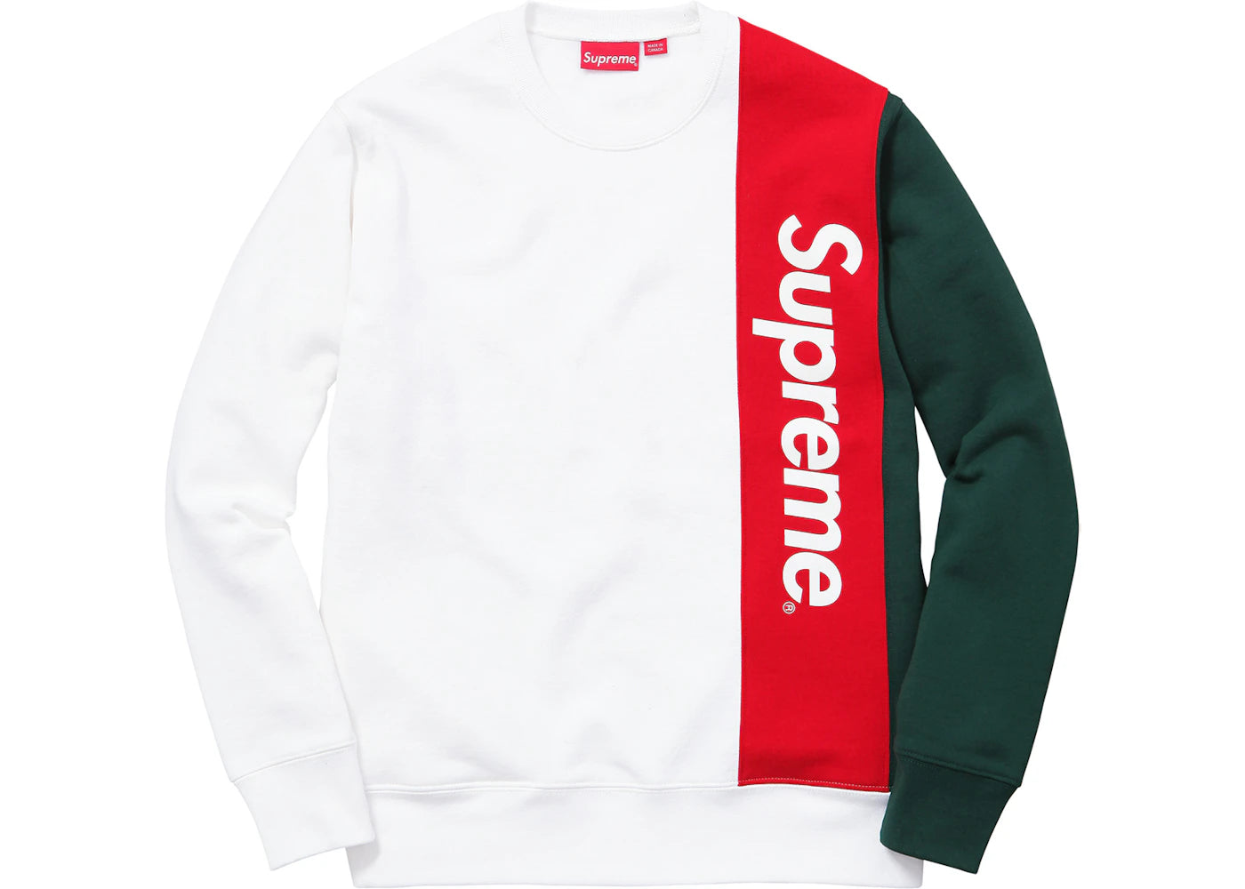 Supreme Panelled Crewneck White