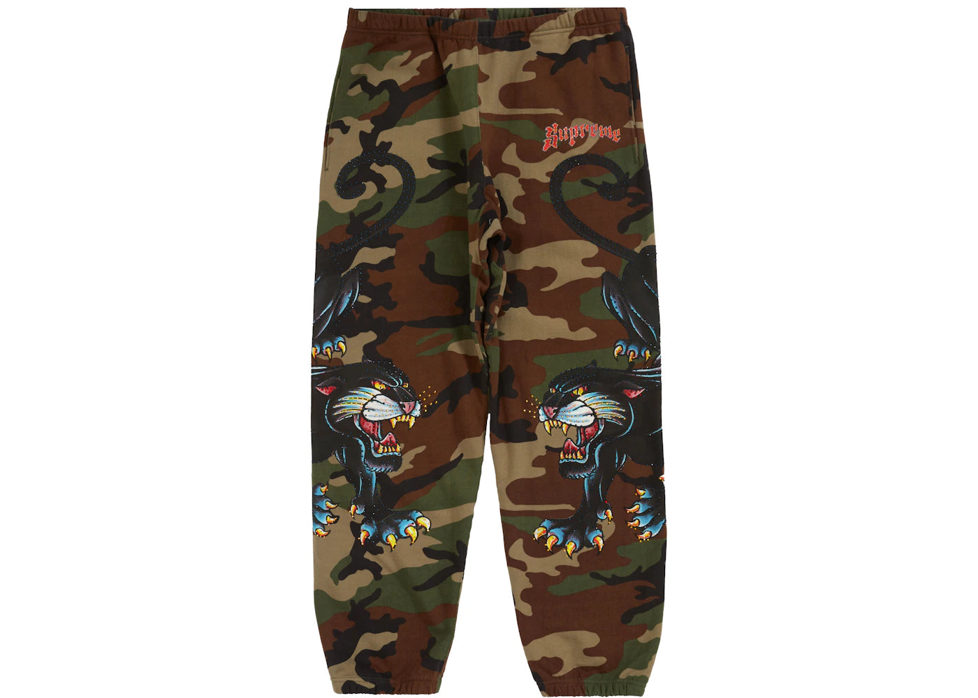 Supreme Panther Sweatpant Woodland Camo