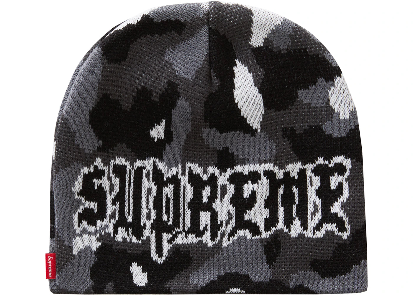 Supreme Paris Camo Beanie Snow Camo