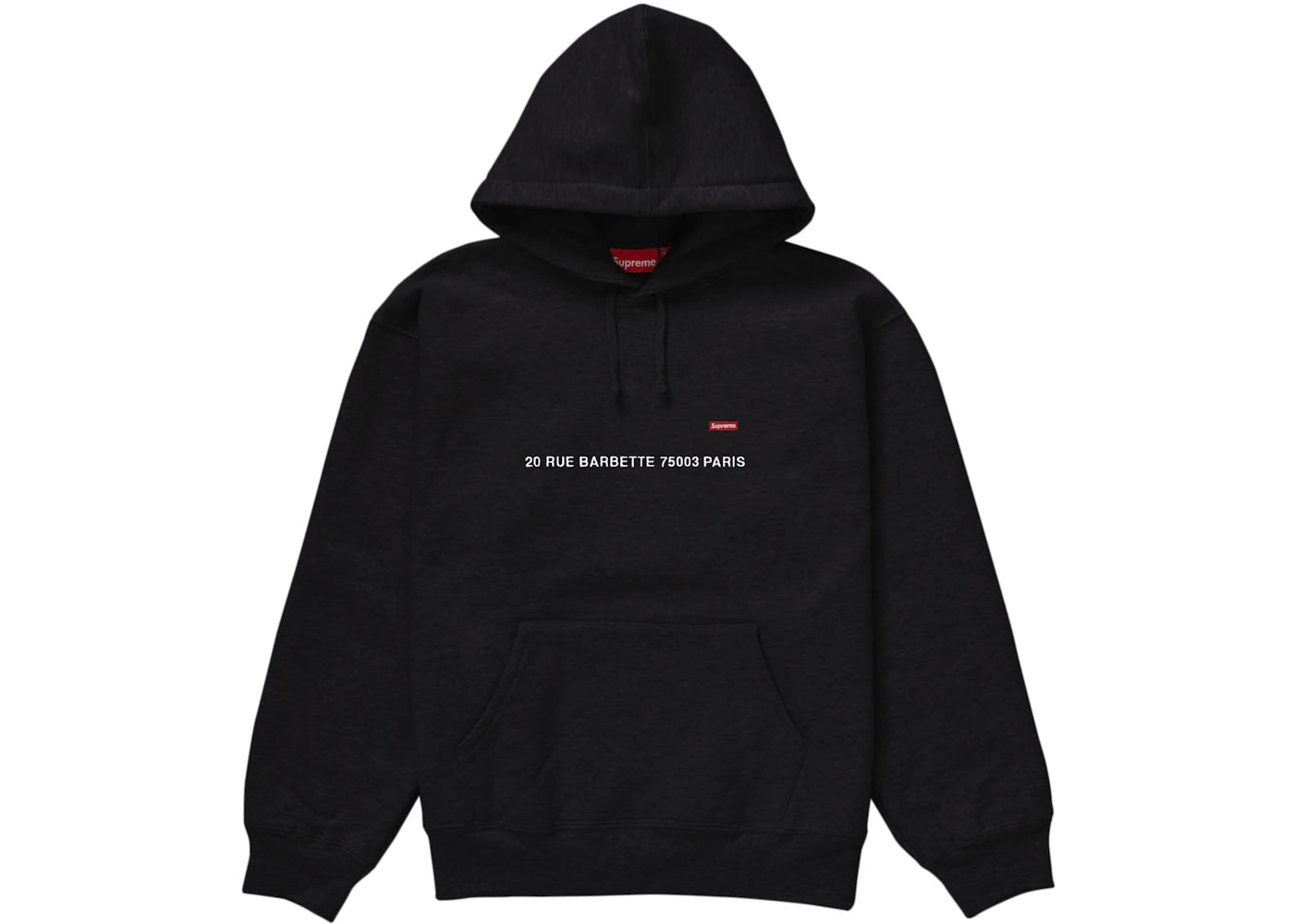 Supreme Small Box Hooded Sweatshirt (Paris Shop) Black