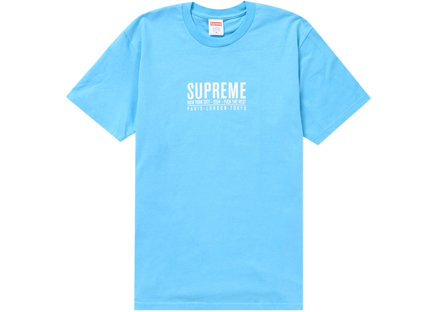 Supreme Paris Tee Bright Blue