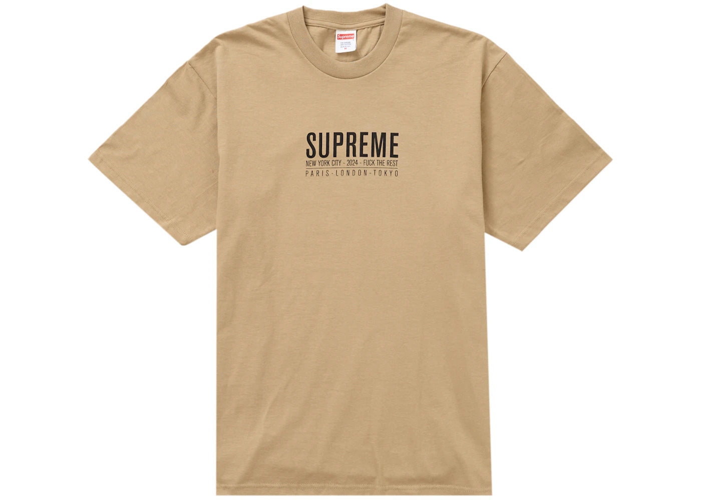 Supreme Paris Tee Khaki