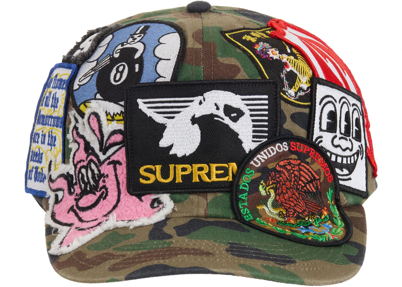 Supreme Patches 6-Panel Woodland Camo