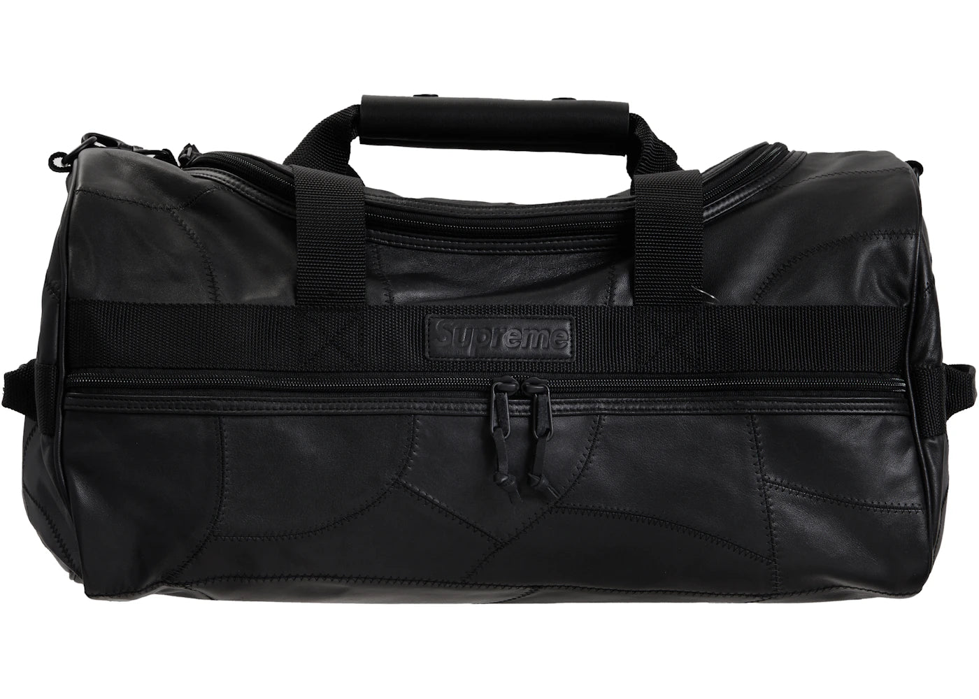 Supreme Patchwork Leather Duffel Bag Black