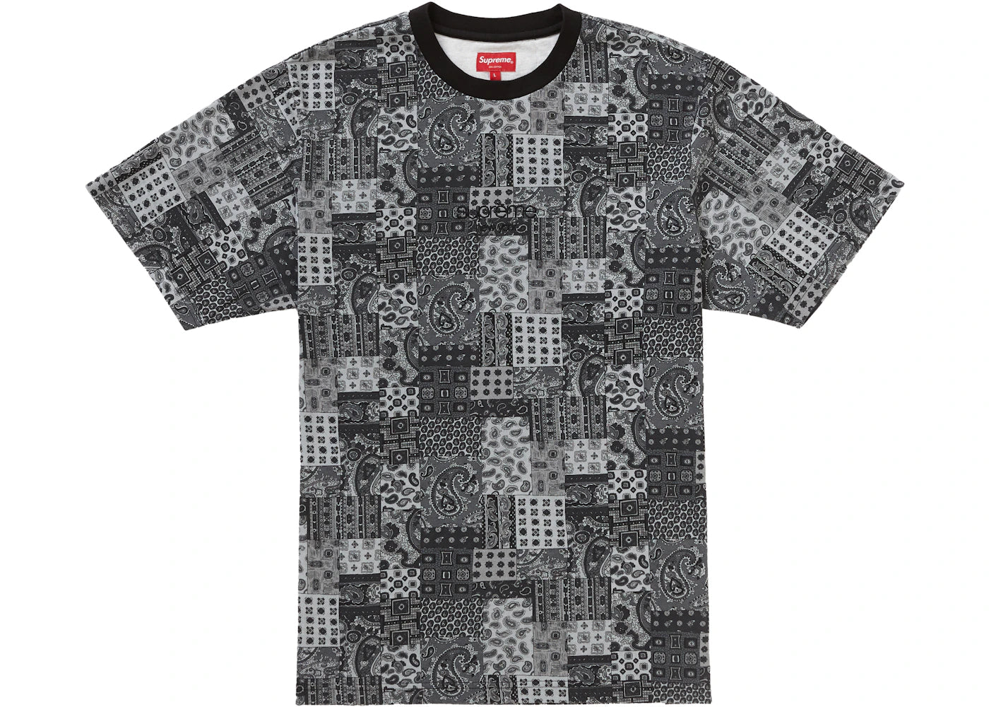 Supreme Patchwork Paisley S/S Top Black