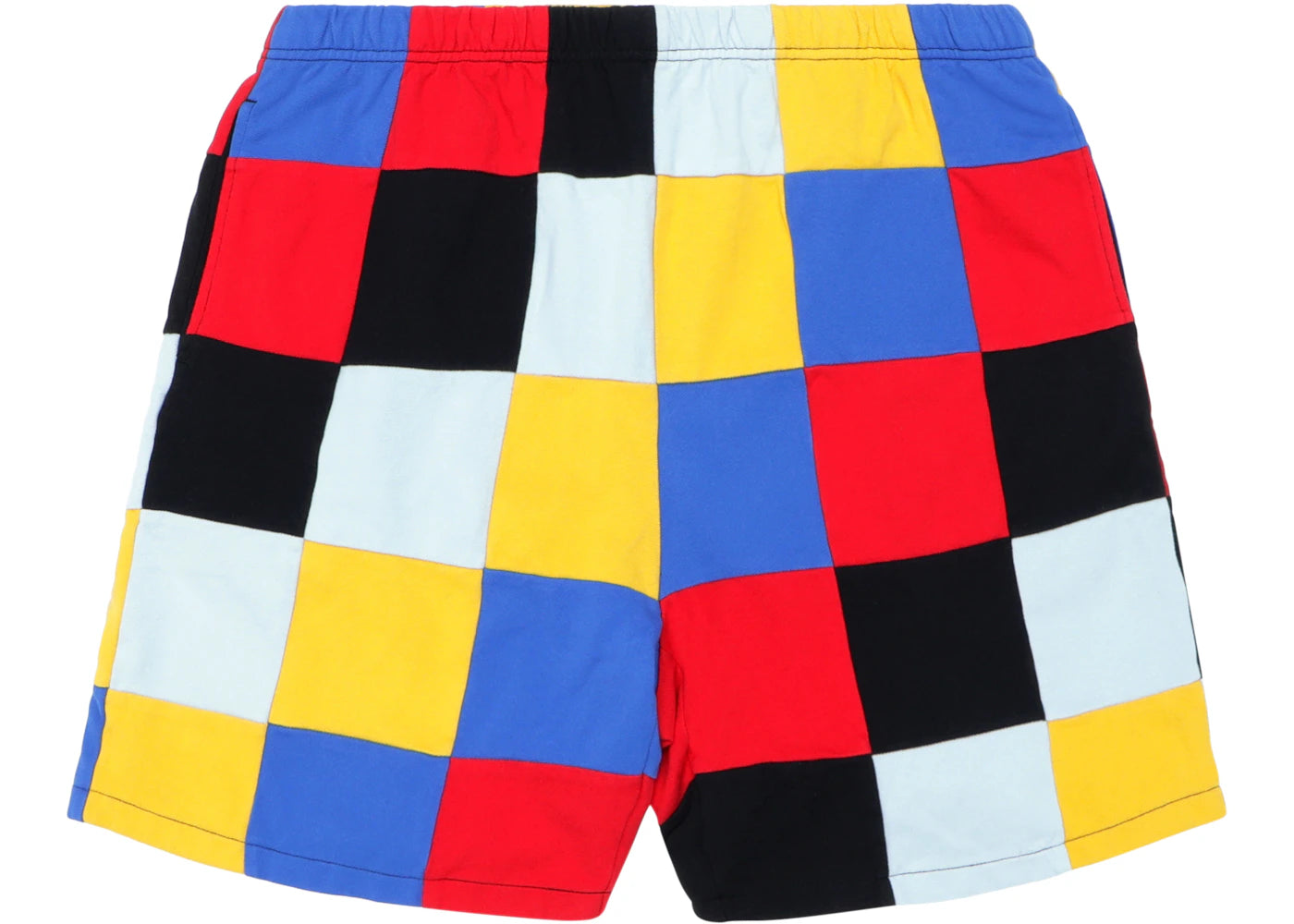 Supreme Patchwork Pique Short Red/Yellow/Blue