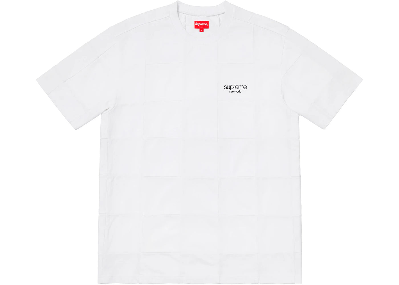 Supreme Patchwork Pique Tee White