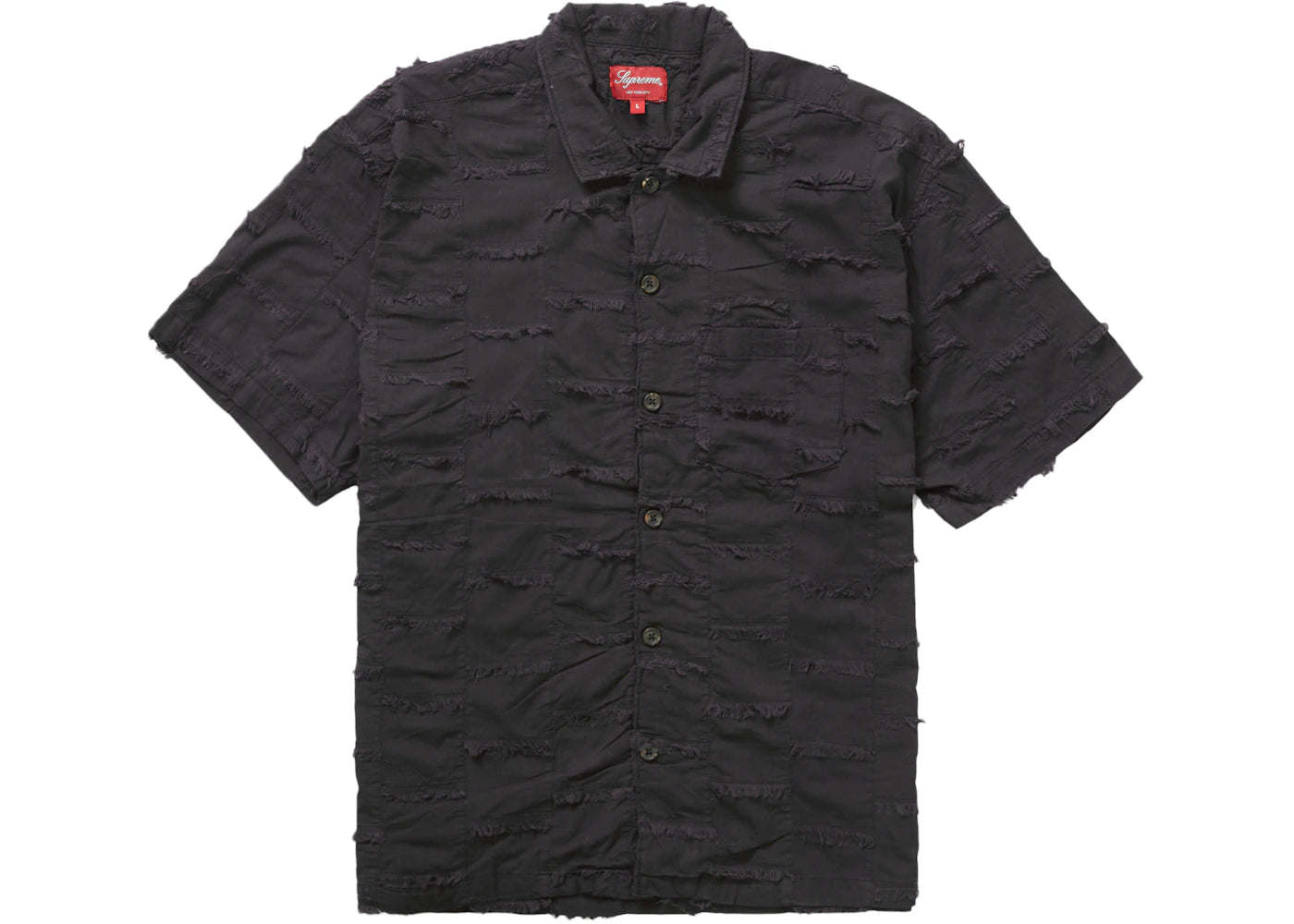 Supreme Patchwork S/S Shirt Black