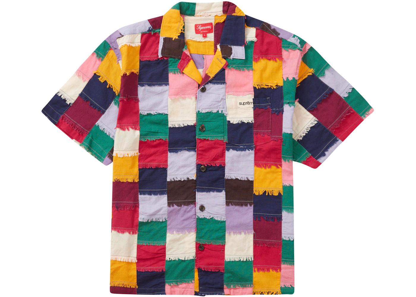 Supreme Patchwork S/S Shirt Multicolor