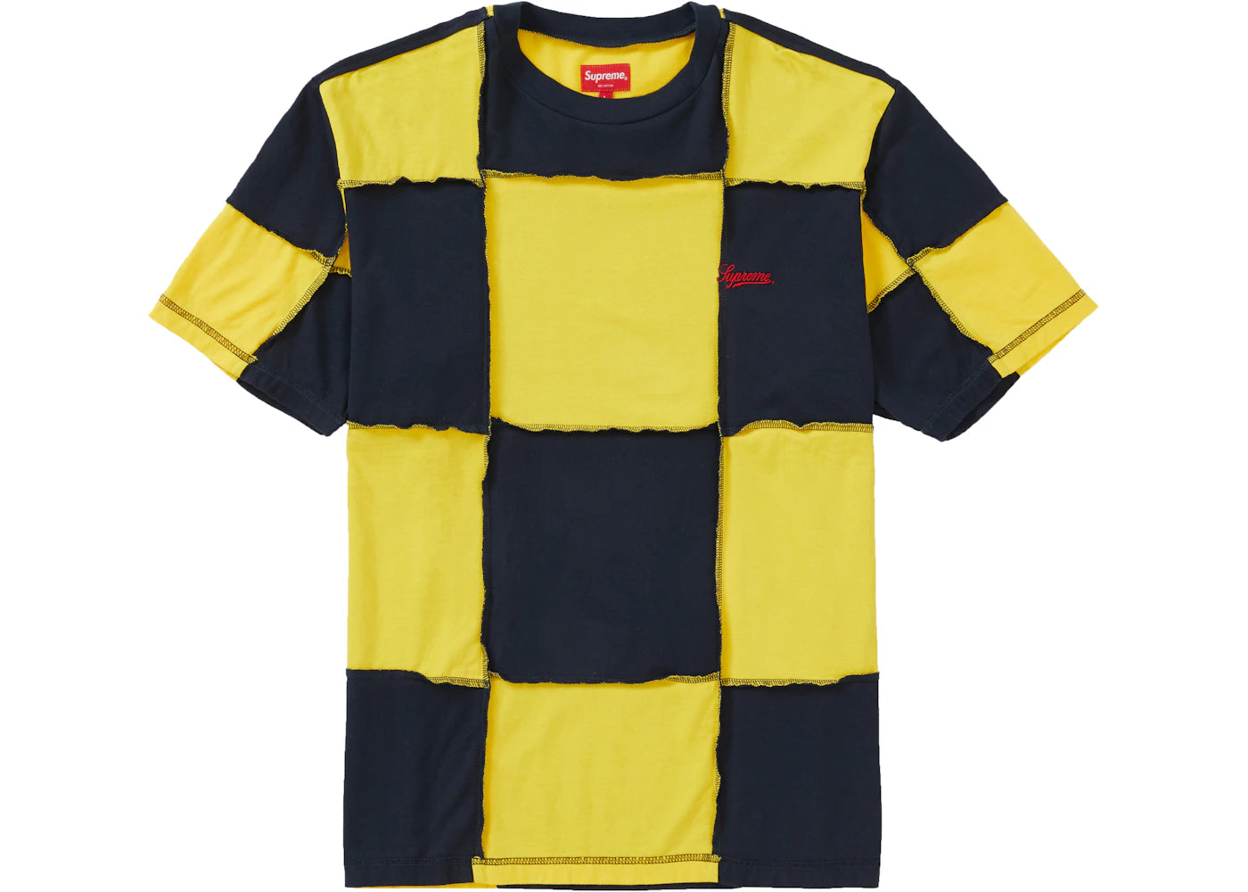 Supreme Patchwork S/S Top Navy