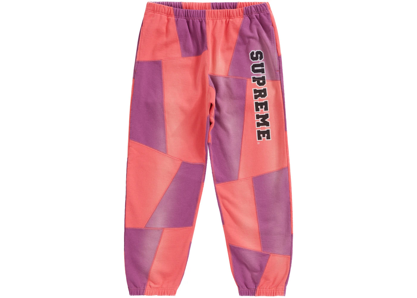 Supreme Patchwork Sweatpant (FW20) Bright Coral