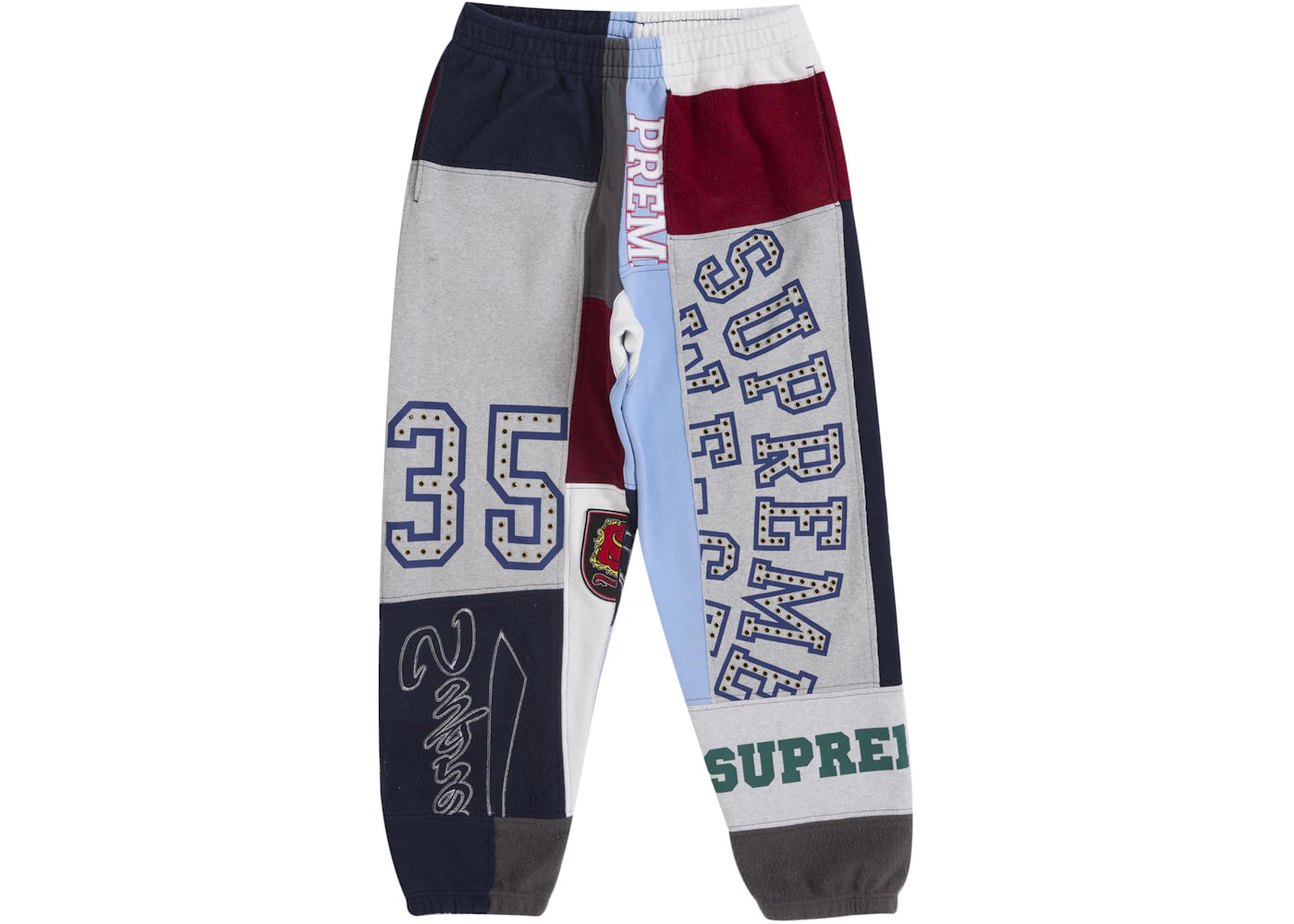 Supreme Patchwork Sweatpant (SS25) Navy