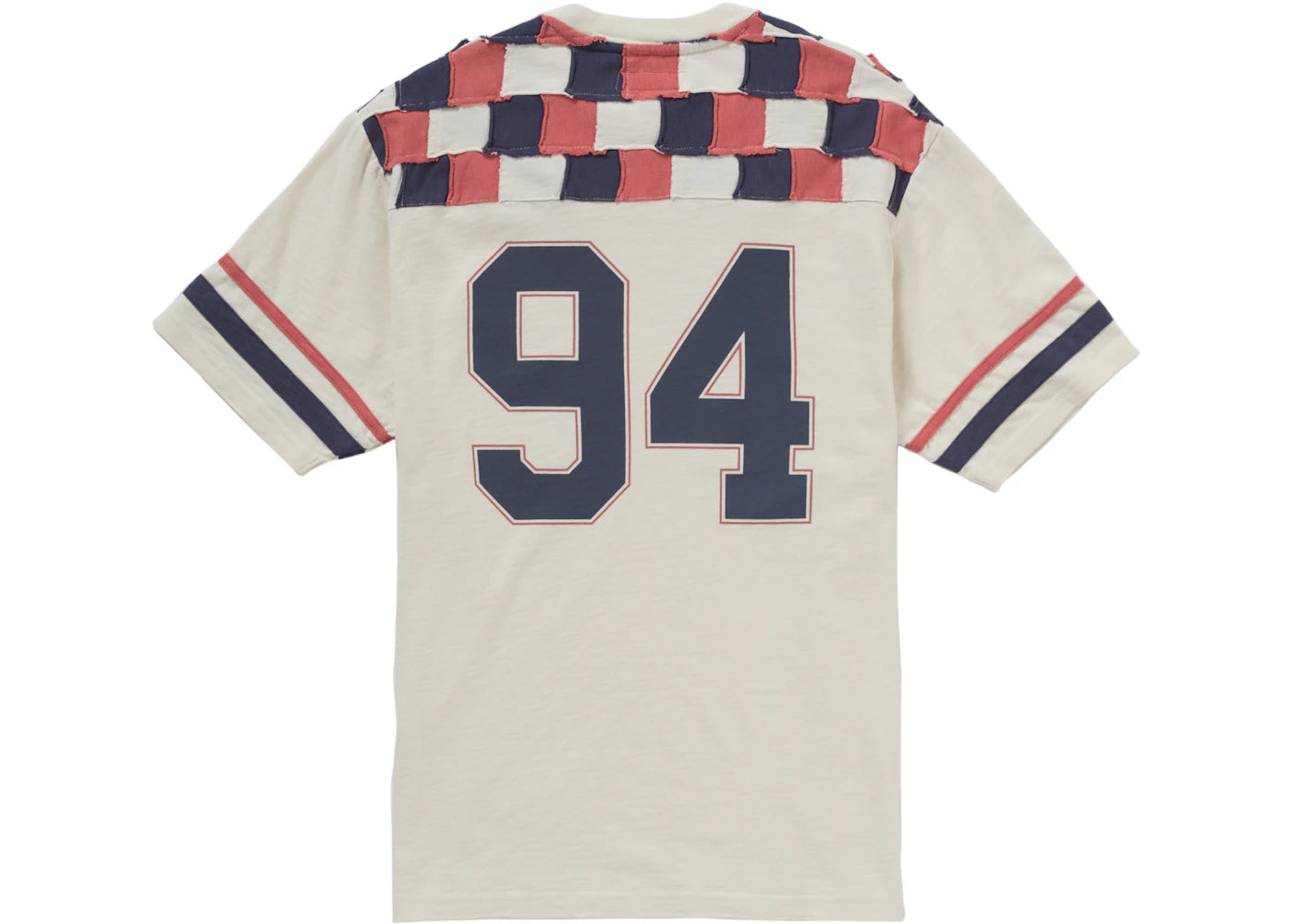 Supreme Patchwork Yoke Football Top Stone – Side Kicks Supreme Patchwork Yoke Football Top Stone – Side Kicks