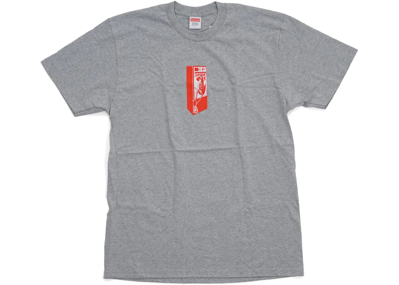 Supreme Payphone Tee Heather Grey