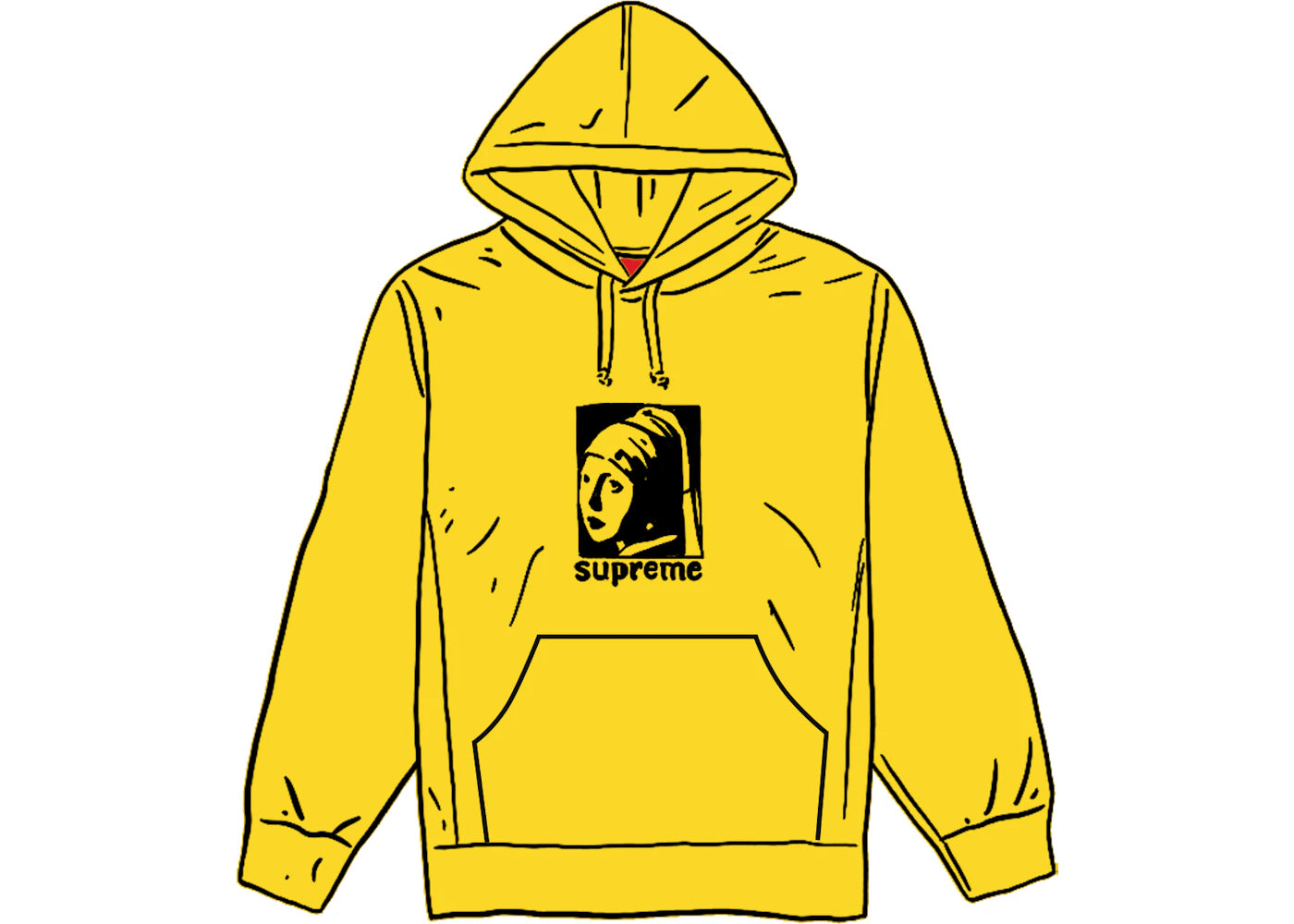 Supreme Pearl Hooded Sweatshirt Lemon