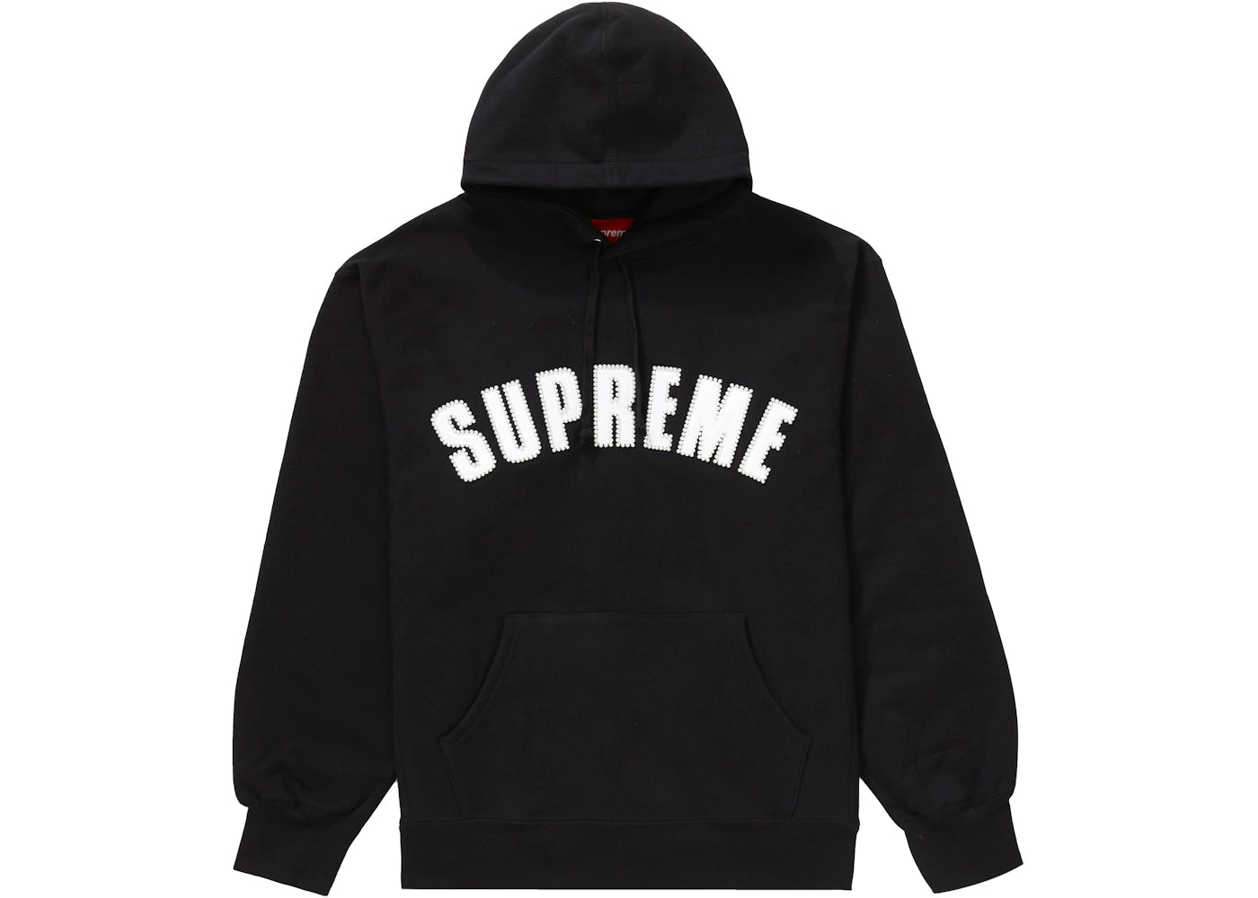 Supreme Pearl Logo Hooded Sweatshirt Black