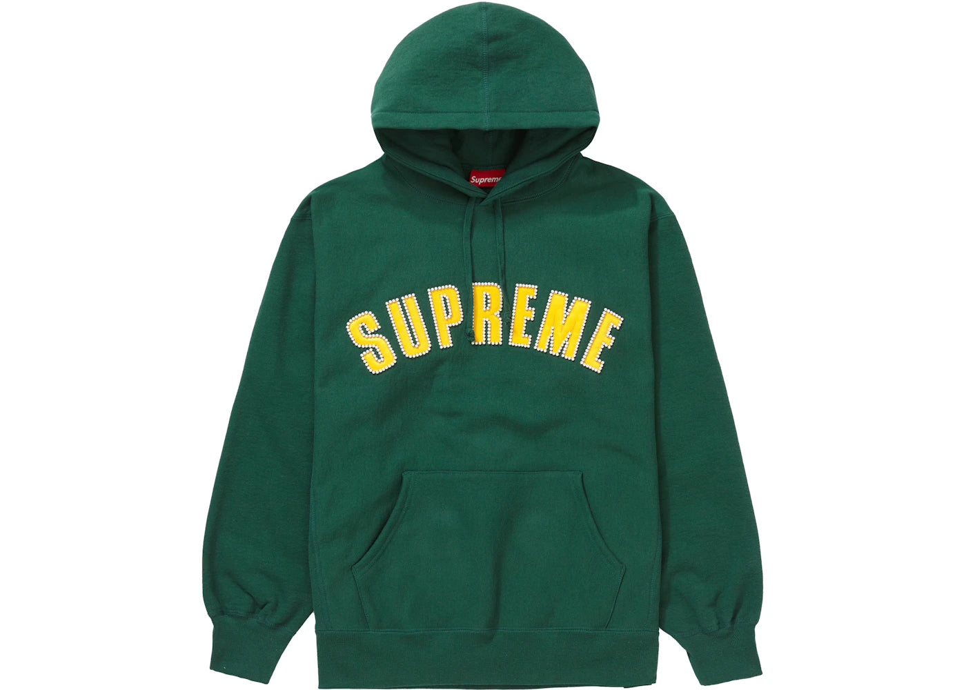 Supreme Pearl Logo Hooded Sweatshirt Dark Green