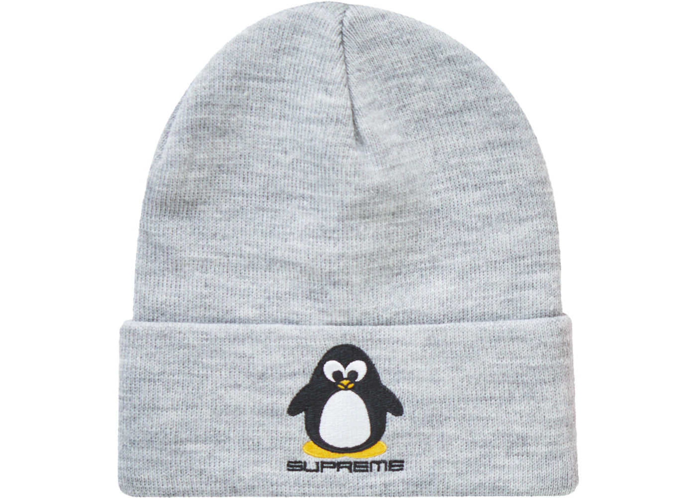 Supreme Penguin Beanie Heather Grey