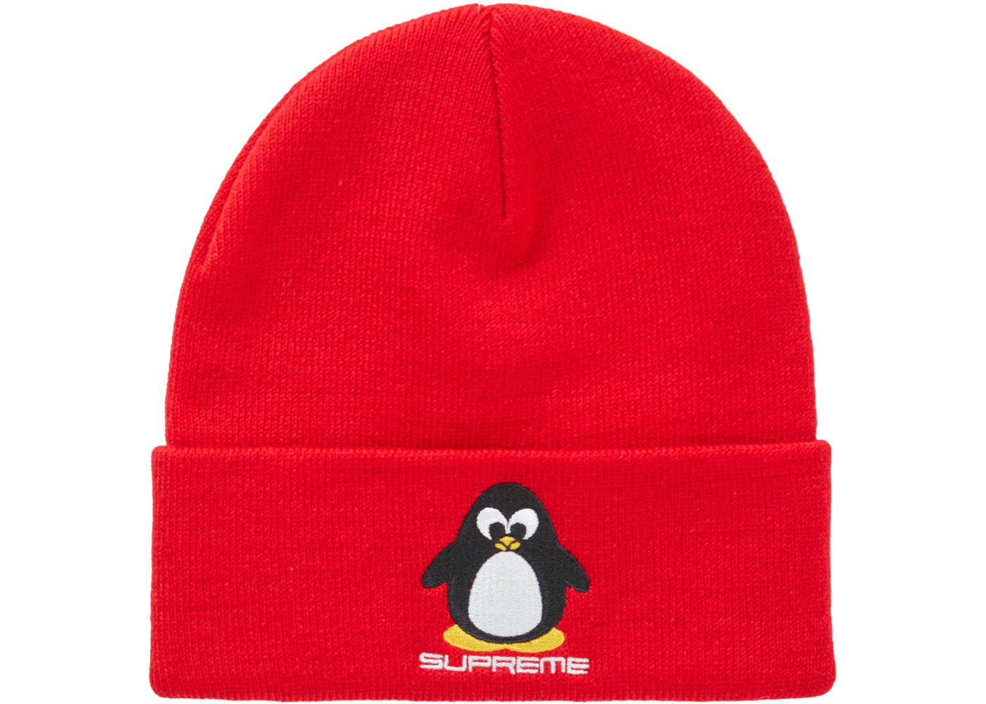 Supreme Penguin Beanie Red