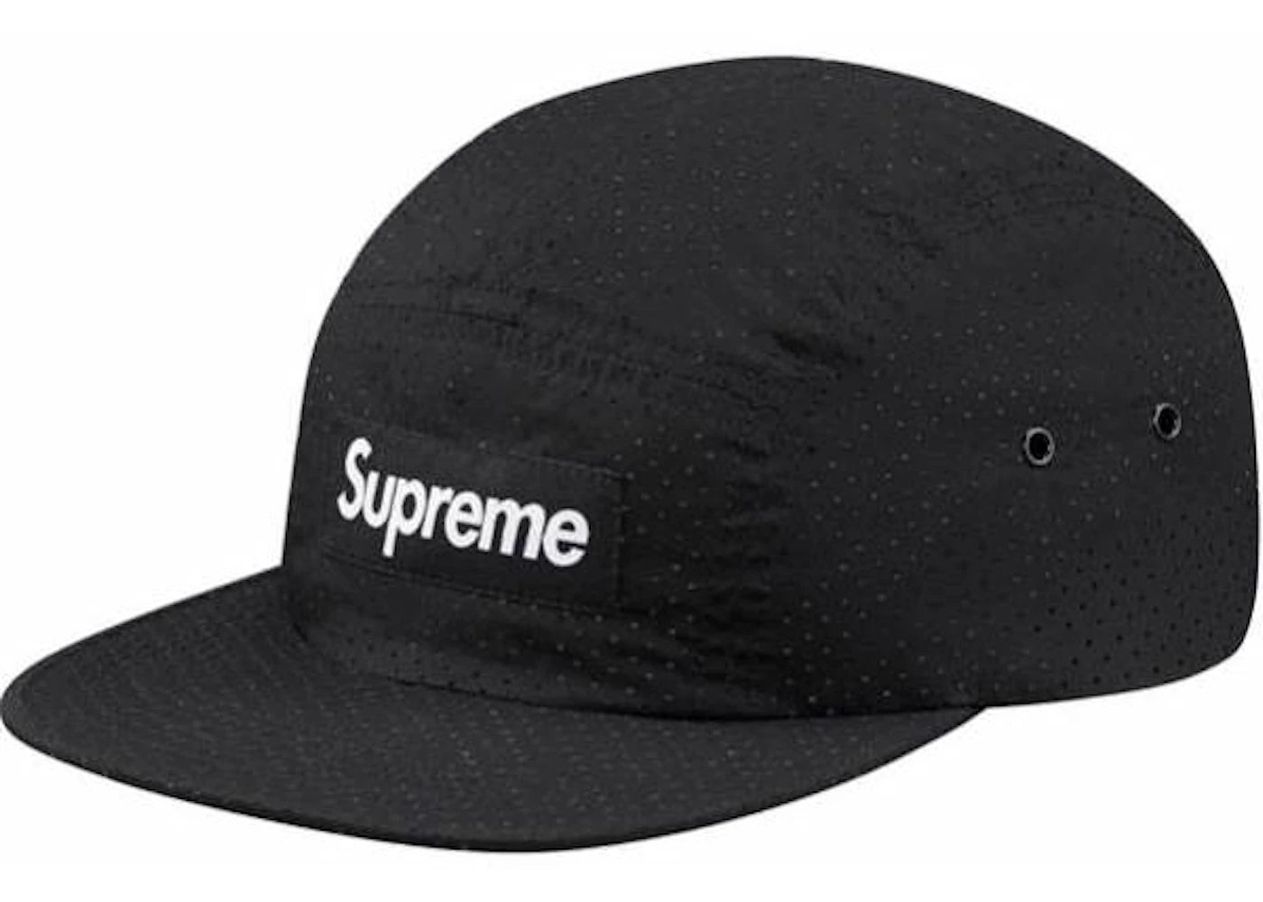 Supreme Perforated Camp Cap Black