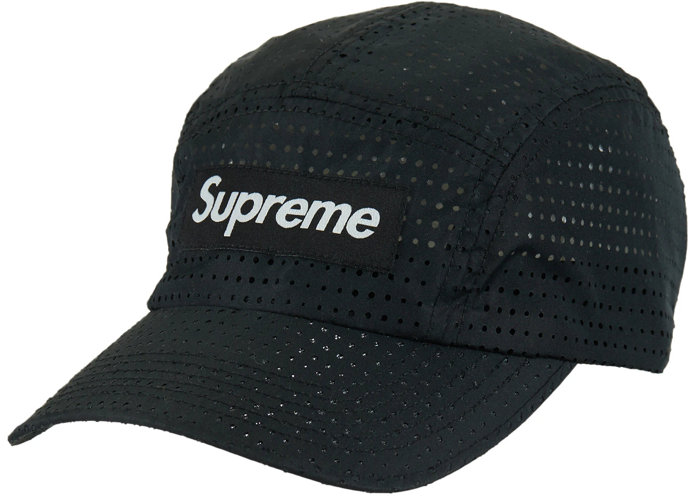 Supreme Perforated Camp Cap (SS22) Black