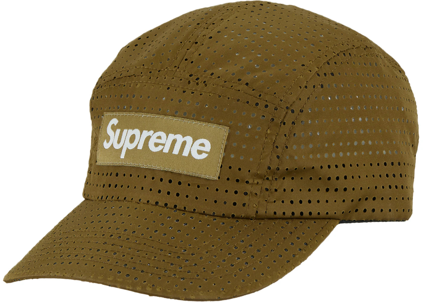 Supreme Perforated Camp Cap (SS22) Olive Brown