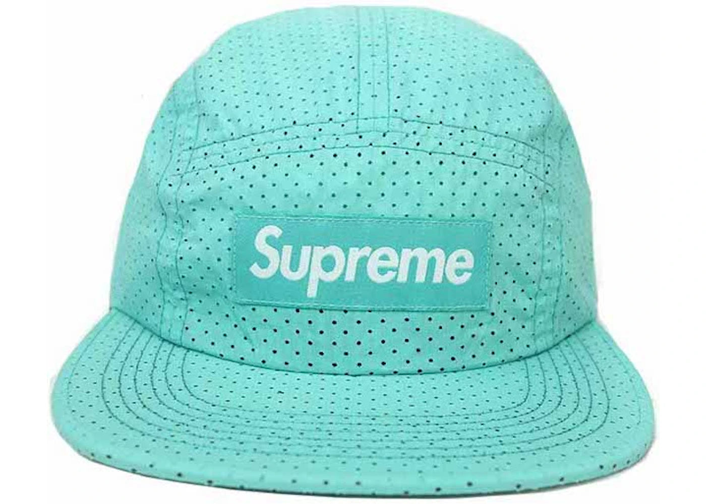 Supreme Perforated Camp Cap Teal