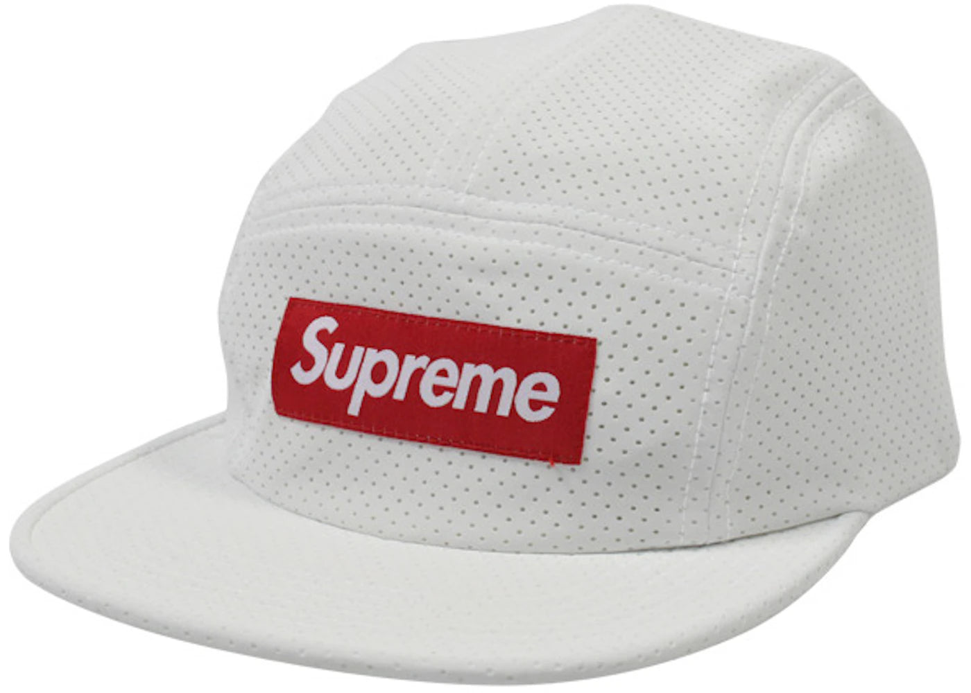 Supreme Perforated Camp Cap White