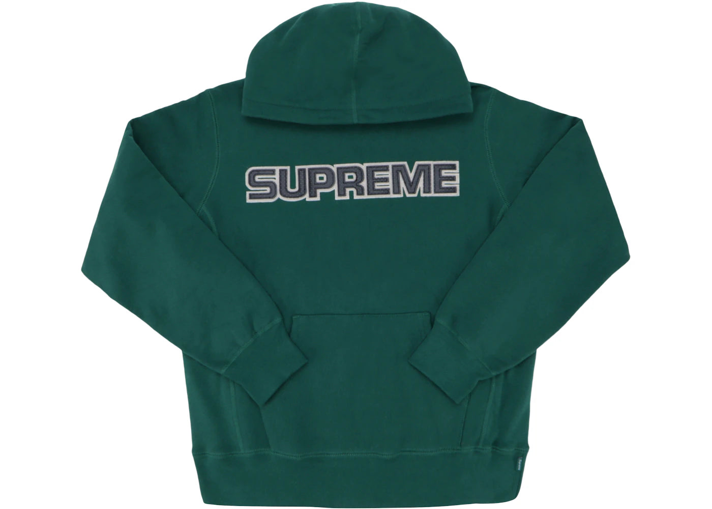 Supreme Perforated Leather Hooded Sweatshirt Dark Green