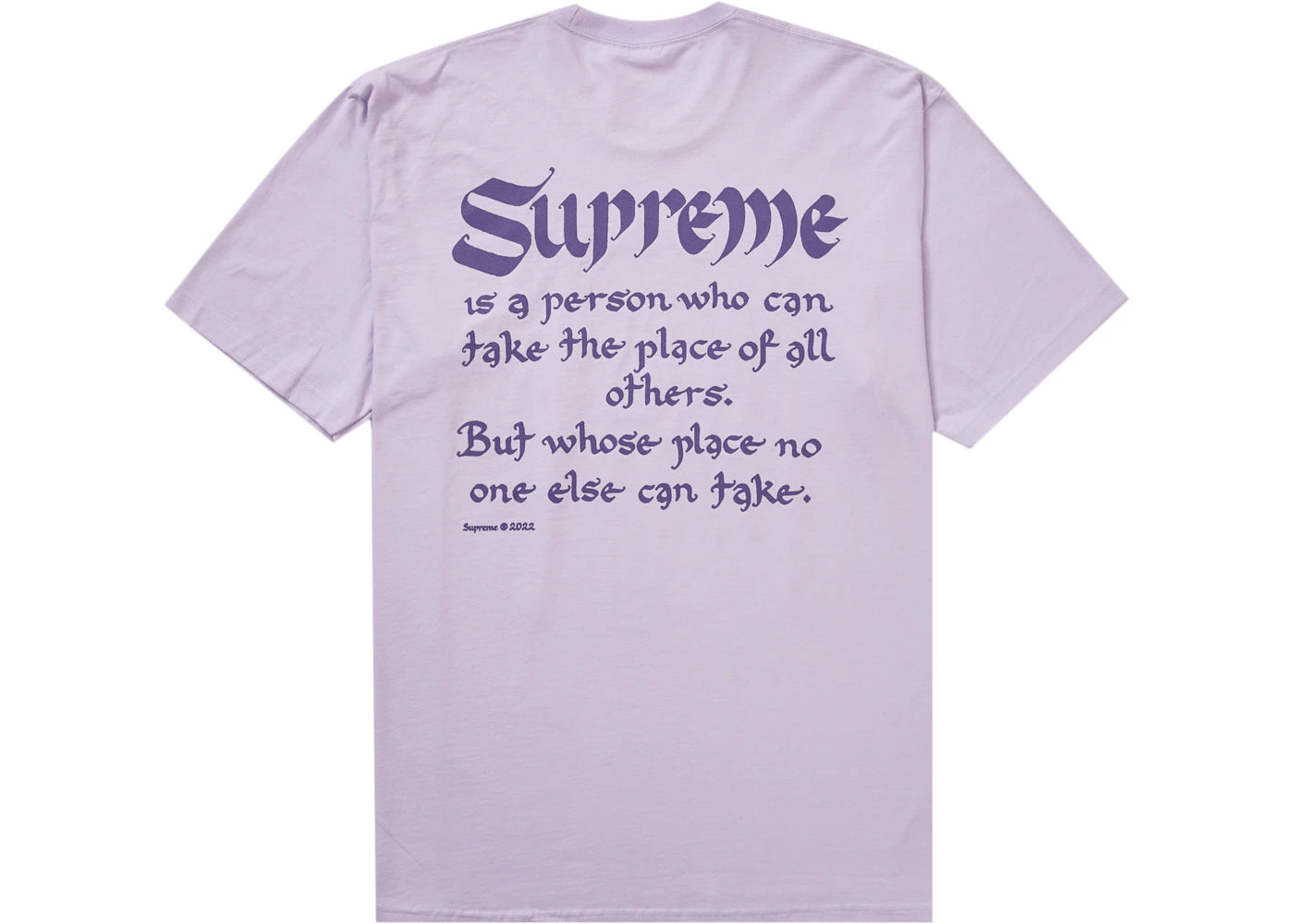 Supreme Person Tee Light Purple