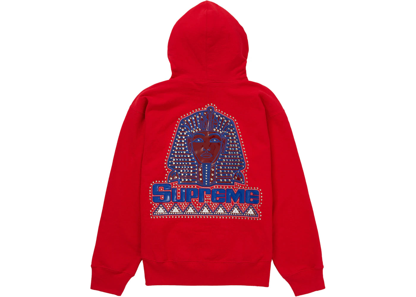 Supreme Pharaoh Studded Hooded Sweatshirt Red