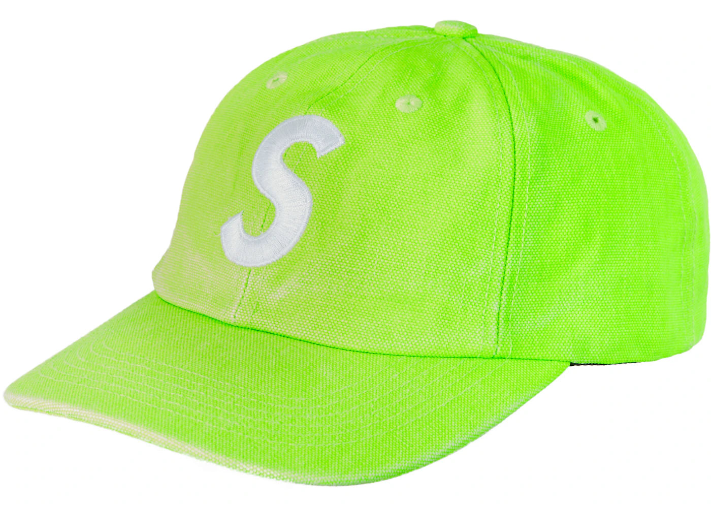 Supreme Pigment Canvas S Logo 6-Panel Lime